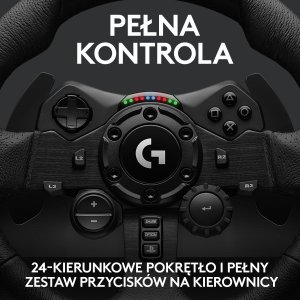 Kierownica Logitech G923 PS5/PS4/PC (941-000149) + Shifter G29, G920 Driving Force (941-000130) 5