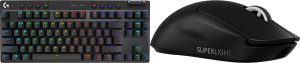 Klawiatura Logitech PRO X TKL Lightspeed GX Brown (920-012136) + Mysz Logitech G PRO X SuperLight 2 (910-006630) 1