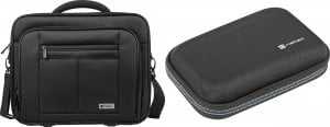 Torba Natec Torba Natec Boxer 15.6" (NTO-0392) + Etui na dysk twardy Krill 2 Czarne (NET-2053) 1