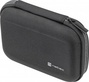 Torba Natec Torba Natec Gazelle 16" Grafitowa (NTO-0812) + Etui na dysk twardy Krill 2 Czarne (NET-2053) 17