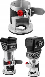 Frezarka Graphite Energy+ 18 V 58GE140 + akumulator 4 Ah z ładowarką 58GE132 6