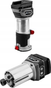 Frezarka Graphite Energy+ 18 V 58GE140 + akumulator 4 Ah z ładowarką 58GE132 7