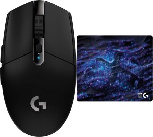 Mysz Logitech G305 Lightspeed Czarna (910-005282) + Podkładka Logitech G640 SE 10th Anniversary (943-001335) 1