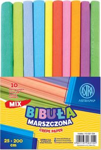 Astra-papier Bibuła marszczona pastel 25x200cm mix (10szt) 2