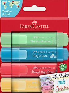 Faber-Castell Zakreślacz pastelowy 4 kolory FABER CASTELL 1