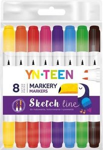 Interdruk Marker Sketch Line 8 kolorów YN TEEN 1