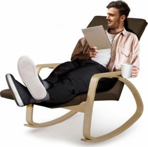 Sofotel Fotel wypoczynkowy bujany Suzi - brązowy 8