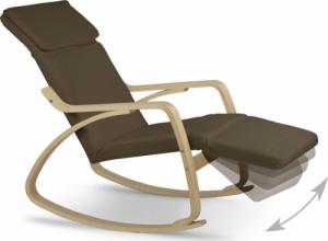 Sofotel Fotel wypoczynkowy bujany Suzi - brązowy 10