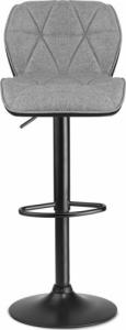Sofotel Hoker barowy z oparciem Castel czarno-szary 3