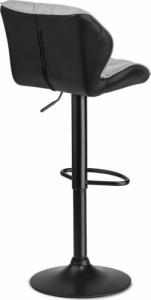 Sofotel Hoker barowy z oparciem Castel czarno-szary 4