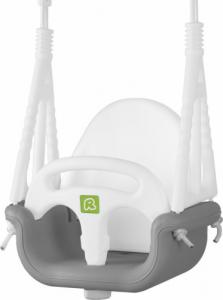 Huśtawka Ricokids Huśtawka kubełkowa 3w1 szaro-biała 4
