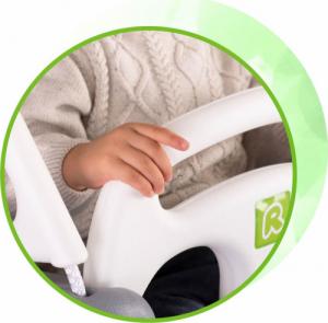 Huśtawka Ricokids Huśtawka kubełkowa 3w1 szaro-biała 5