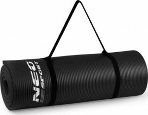 Neo-Sport Mata treningowa NS-923 183 cm x 60 cm x 1.5 cm czarna 7