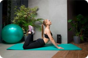 Neo-Sport Mata treningowa NS-923 183 cm x 60 cm x 1.5 cm zielona 11