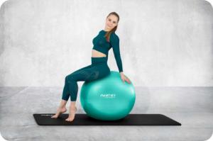 Neo-Sport Piłka do ćwiczeń 65 cm NS-951 turkusowa 4