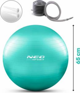 Neo-Sport Piłka do ćwiczeń 65 cm NS-951 turkusowa 7