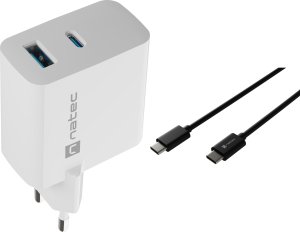 Ładowarka Natec Ładowarka Natec Ribera 1x USB-A 1x USB-C 3.25 A (NUC-2144) + Kabel USB-C 2m 14