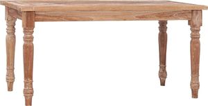 vidaXL Stolik kawowy Batavia, 90x50x45 cm, bielone, lite drewno tekowe 1