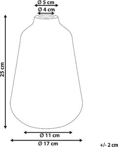 Shumee Wazon na kwiaty 25 cm biały z niebieskim MARONEIA 4