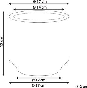 Shumee Wazon na kwiaty biały z niebieskim MYOS 4
