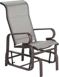 Shumee Krzesło ogrodowe bujane brązowe BORGIO 1