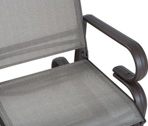 Shumee Krzesło ogrodowe bujane brązowe BORGIO 5