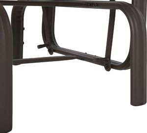 Shumee Krzesło ogrodowe bujane brązowe BORGIO 8