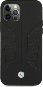 BMW Etui Bmw Bmhcp12Mrscsk Iphone 12/12 Pro 6,1" Czarny/Black Hardcase Leather Perforate Sides 3