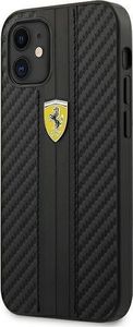 Ferrari Ferrari Fesnechcp12Sbk Iphone 12 Mini 5,4" Czarny/Black Hardcase On Track Pu Carbon 1