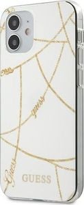 Guess Guess Guhcp12Spcuchwh Iphone 12 5,4" Biały/White Hardcase Gold Chain Collectionguess / Gue000874 1