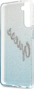 Guess Guess Guhcs21Mpcuglsbl S21+ G996 Niebieski/Blue Hardcase Glitter Gradient Script 7