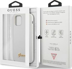 Guess Guess Guhcp12Llslmgwh Iphone 12 Pro Max 6,7" Biały/White Hardcase Metal Logo Script 8
