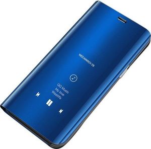 Hurtel Clear View Case Futerał Etui Z Klapką Huawei Mate 20 Lite Niebieski 1