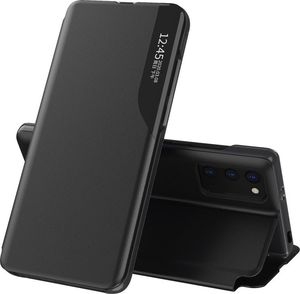 Hurtel Eco Leather View Case Elegancki Futerał Etui Z Klapką I Funkcją Podstawki Xiaomi Poco M3 / Xiaomi Redmi 9T Czarny 1