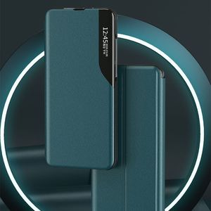 Hurtel Eco Leather View Case Elegancki Futerał Etui Z Klapką I Funkcją Podstawki Xiaomi Poco M3 / Xiaomi Redmi 9T Niebieski 3