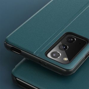 Hurtel Eco Leather View Case Elegancki Futerał Etui Z Klapką I Funkcją Podstawki Xiaomi Poco M3 / Xiaomi Redmi 9T Niebieski 9