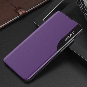 Hurtel Eco Leather View Case Elegancki Futerał Etui Z Klapką I Funkcją Podstawki Huawei P40 Pro Fioletowy 2