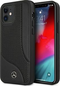 Mercedes Mercedes Mehcp12Scdobk Iphone 12 Mini 5,4" Czarny/Black Hardcase Leather Perforated Area 1