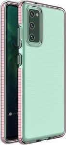 Spigen Spring Case Pokrowiec Żelowe Etui Z Kolorową Ramką Do Samsung Galaxy A72 4G Jasnoróżowy 1