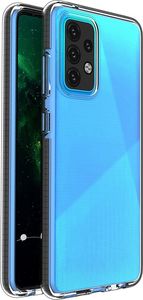 Spigen Spring Case Pokrowiec Żelowe Etui Z Kolorową Ramką Do Samsung Galaxy A52 5G / A52 4G Czarny 1