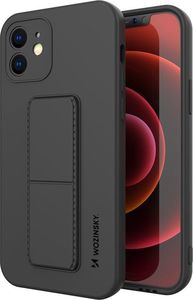 Wozinsky Wozinsky Kickstand Case Elastyczne Silikonowe Etui Z Podstawką Iphone Xs Max Czarny 1