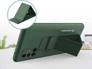 Wozinsky Wozinsky Kickstand Case Elastyczne Silikonowe Etui Z Podstawką Samsung Galaxy A71 Czarny 4