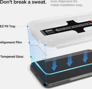 Spigen Szkło hartowane Spigen GLAS.tR ez Fit Apple iPhone 13/13 Pro [2 PACK] 2