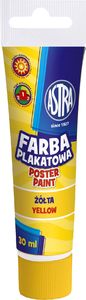 Astra Polska Farby plakatowe Tuba -30 ml żółta 1
