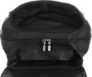 Krateczka Brązowy plecak skórzany damski POLSKI B5 z klapą S41 2