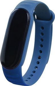 Hurtel Zamienna silikonowa opaska Leather TPU pasek bransoleta bransoletka do Xiaomi Mi Band 6 / Mi Band 5 niebieski 1