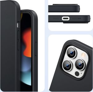 Ugreen Ugreen Protective Silicone Case gumowe elastyczne silikonowe etui pokrowiec iPhone 13 Pro Max czarny 6