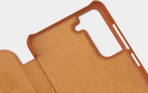 Nillkin Nillkin Qin skórzana kabura etui Samsung Galaxy S21 FE czarny 14