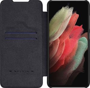 Nillkin Nillkin Qin skórzana kabura etui Samsung Galaxy S21 FE czarny 6