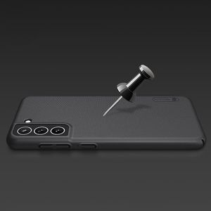 Nillkin Nillkin Super Frosted Shield wzmocnione etui pokrowiec + podstawka Samsung Galaxy S21 FE czarny 12